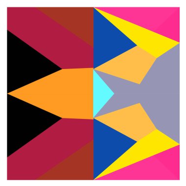 Kaynak için vektör renkli geometrik ve eğri arkaplan deseni