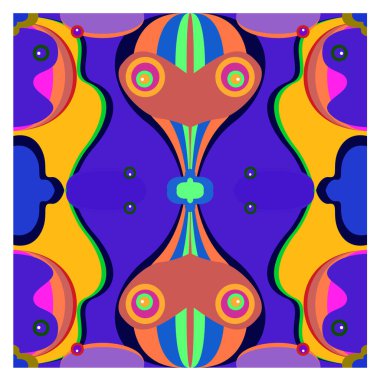 Kaynak için vektör renkli geometrik ve eğri arkaplan deseni