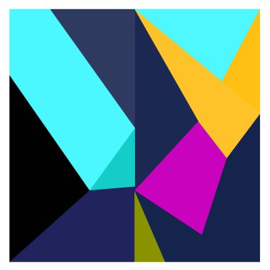 Kaynak için vektör renkli geometrik ve eğri arkaplan deseni