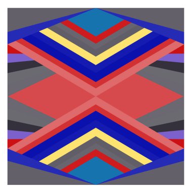 Kaynak için vektör renkli geometrik ve eğri arkaplan deseni