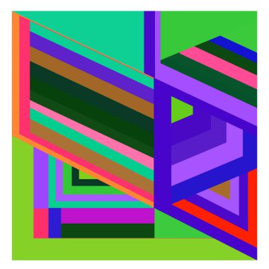 Kaynak için vektör renkli geometrik ve eğri arkaplan deseni