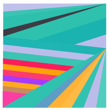 Kaynak için vektör renkli geometrik ve eğri arkaplan deseni