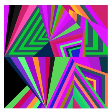 Kaynak için vektör renkli geometrik ve eğri arkaplan deseni