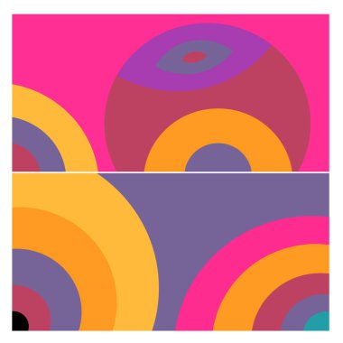 Kaynak için vektör renkli geometrik ve eğri arkaplan deseni