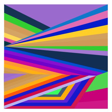 Kaynak için vektör renkli geometrik ve eğri arkaplan deseni