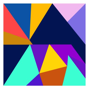 Kaynak için vektör renkli geometrik ve eğri arkaplan deseni