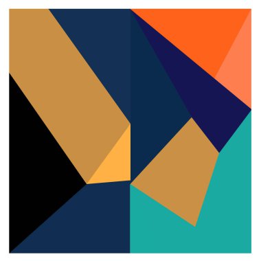 Kaynak için vektör renkli geometrik ve eğri arkaplan deseni