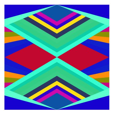 Kaynak için vektör renkli geometrik ve eğri arkaplan deseni