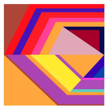 Kaynak için vektör renkli geometrik ve eğri arkaplan deseni