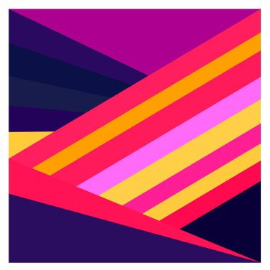 Kaynak için vektör renkli geometrik ve eğri arkaplan deseni