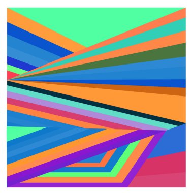 Kaynak için vektör renkli geometrik ve eğri arkaplan deseni