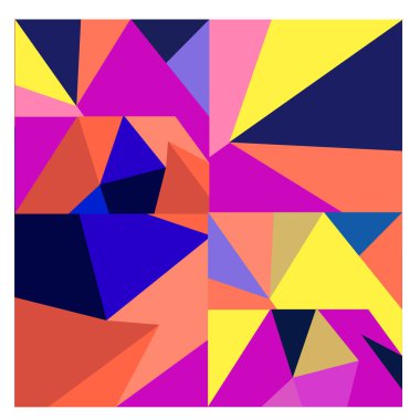 Kaynak için vektör renkli geometrik ve eğri arkaplan deseni