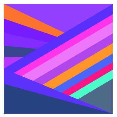 Kaynak için vektör renkli geometrik ve eğri arkaplan deseni