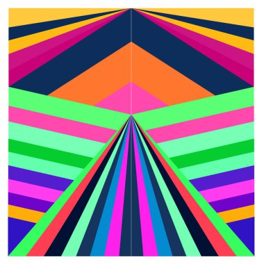 Kaynak için vektör renkli geometrik ve eğri arkaplan deseni