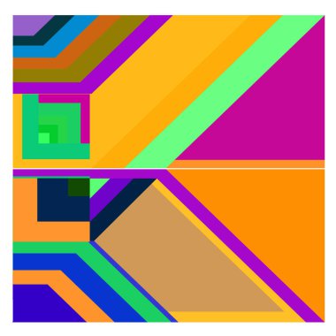 Kaynak için vektör renkli geometrik ve eğri arkaplan deseni