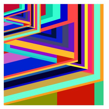 Kaynak için vektör renkli geometrik ve eğri arkaplan deseni