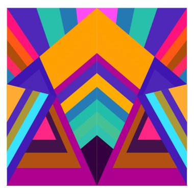 Kaynak için vektör renkli geometrik ve eğri arkaplan deseni