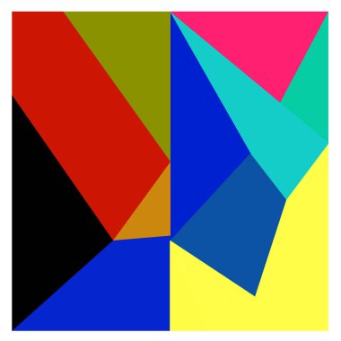 Kaynak için vektör renkli geometrik ve eğri arkaplan deseni