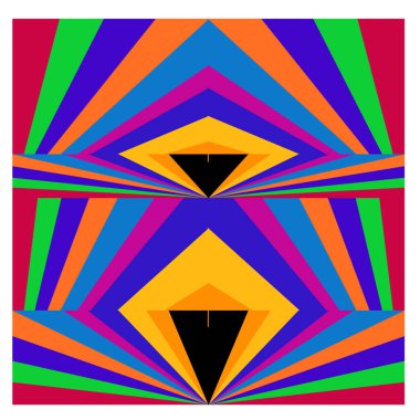 Kaynak için vektör renkli geometrik ve eğri arkaplan deseni