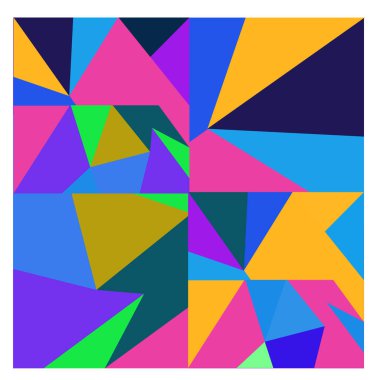 Kaynak için vektör renkli geometrik ve eğri arkaplan deseni