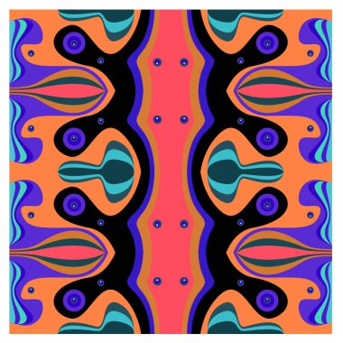 Kaynak için vektör renkli geometrik ve eğri arkaplan deseni