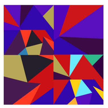 Kaynak için vektör renkli geometrik ve eğri arkaplan deseni