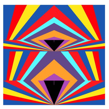 Kaynak için vektör renkli geometrik ve eğri arkaplan deseni