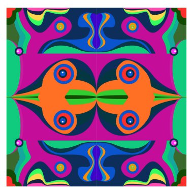 Kaynak için vektör renkli geometrik ve eğri arkaplan deseni