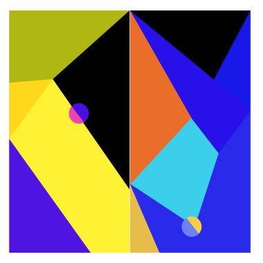 Kaynak için vektör renkli geometrik ve eğri arkaplan deseni