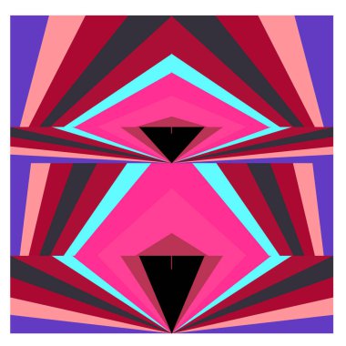 Kaynak için vektör renkli geometrik ve eğri arkaplan deseni