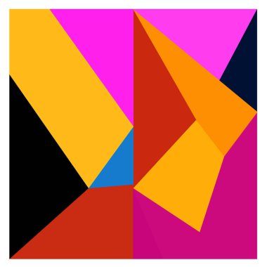 Kaynak için vektör renkli geometrik ve eğri arkaplan deseni