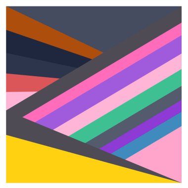 Kaynak için vektör renkli geometrik ve eğri arkaplan deseni