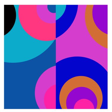 Kaynak için vektör renkli geometrik ve eğri arkaplan deseni