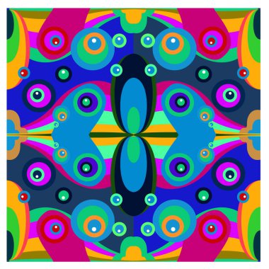 Kaynak için vektör renkli geometrik ve eğri arkaplan deseni