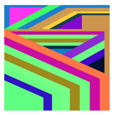 Kaynak için vektör renkli geometrik ve eğri arkaplan deseni