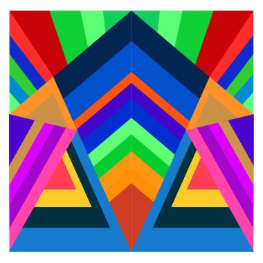 Kaynak için vektör renkli geometrik ve eğri arkaplan deseni