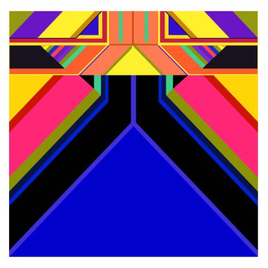 Kaynak için vektör renkli geometrik ve eğri arkaplan deseni