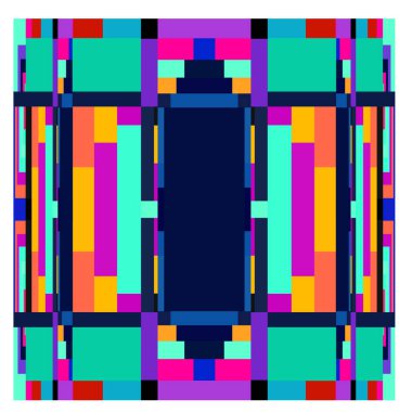 Kaynak için vektör renkli geometrik ve eğri arkaplan deseni