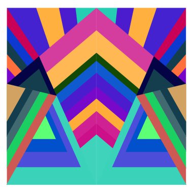 Kaynak için vektör renkli geometrik ve eğri arkaplan deseni