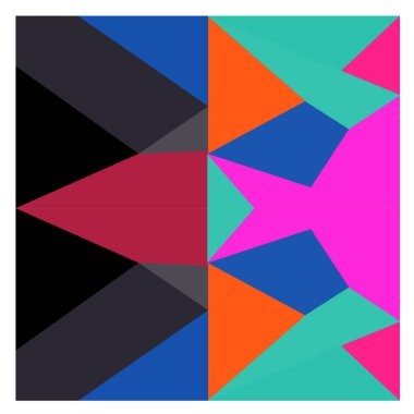 Kaynak için vektör renkli geometrik ve eğri arkaplan deseni