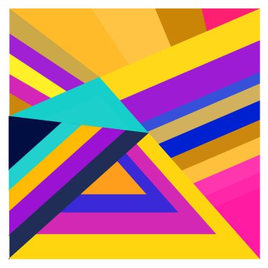 Kaynak için vektör renkli geometrik ve eğri arkaplan deseni