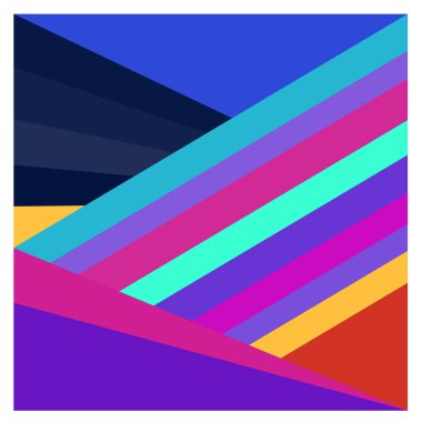 Kaynak için vektör renkli geometrik ve eğri arkaplan deseni