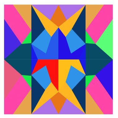 Kaynak için vektör renkli geometrik ve eğri arkaplan deseni