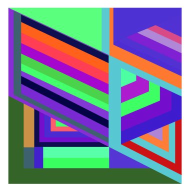 Kaynak için vektör renkli geometrik ve eğri arkaplan deseni