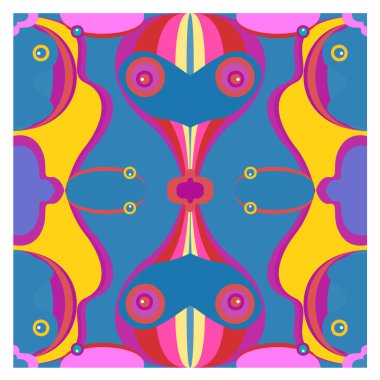 Kaynak için vektör renkli geometrik ve eğri arkaplan deseni