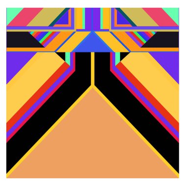 Kaynak için vektör renkli geometrik ve eğri arkaplan deseni