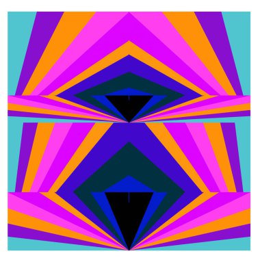 Kaynak için vektör renkli geometrik ve eğri arkaplan deseni