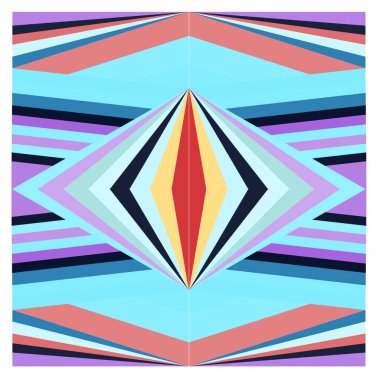 Kaynak için vektör renkli geometrik ve eğri arkaplan deseni