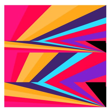 Kaynak için vektör renkli geometrik ve eğri arkaplan deseni