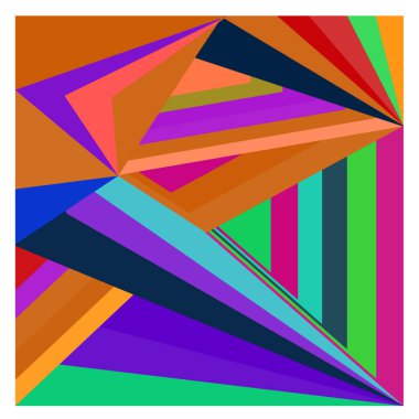 Kaynak için vektör renkli geometrik ve eğri arkaplan deseni